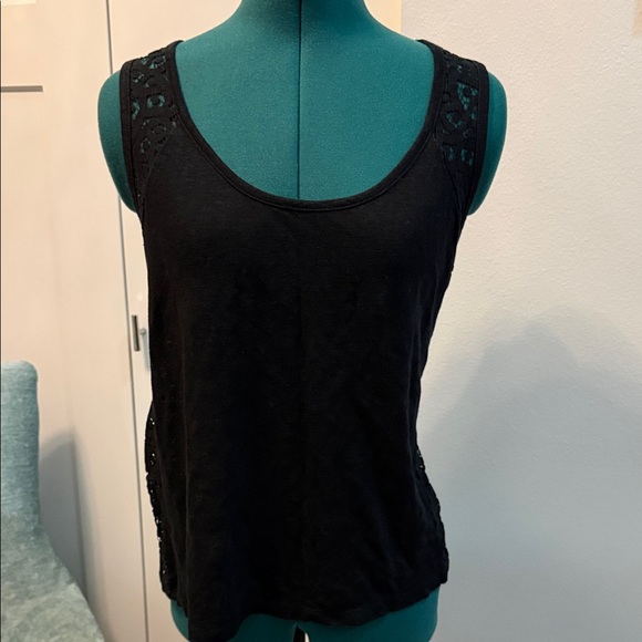 Banana Republic Tops - Banana Republic Black Lace Detail Tank Top